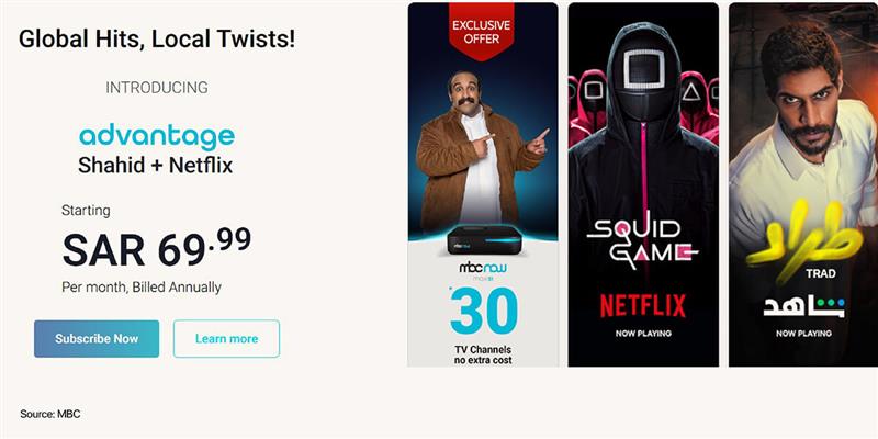 mbc and netflix packages